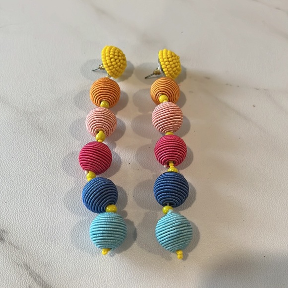 Area Stars colorful dangle Multi Ball Earrings - Picture 2 of 3